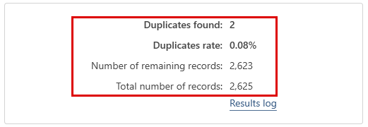  Matching result