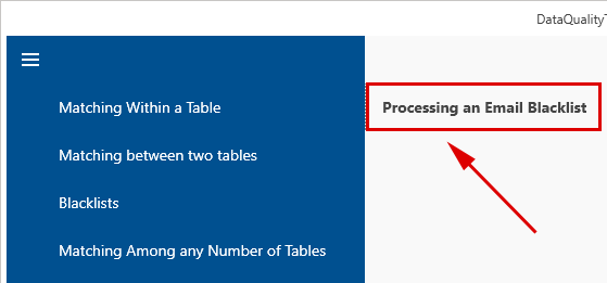 Processing an Email Blacklist