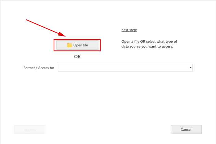 Add table, Excel